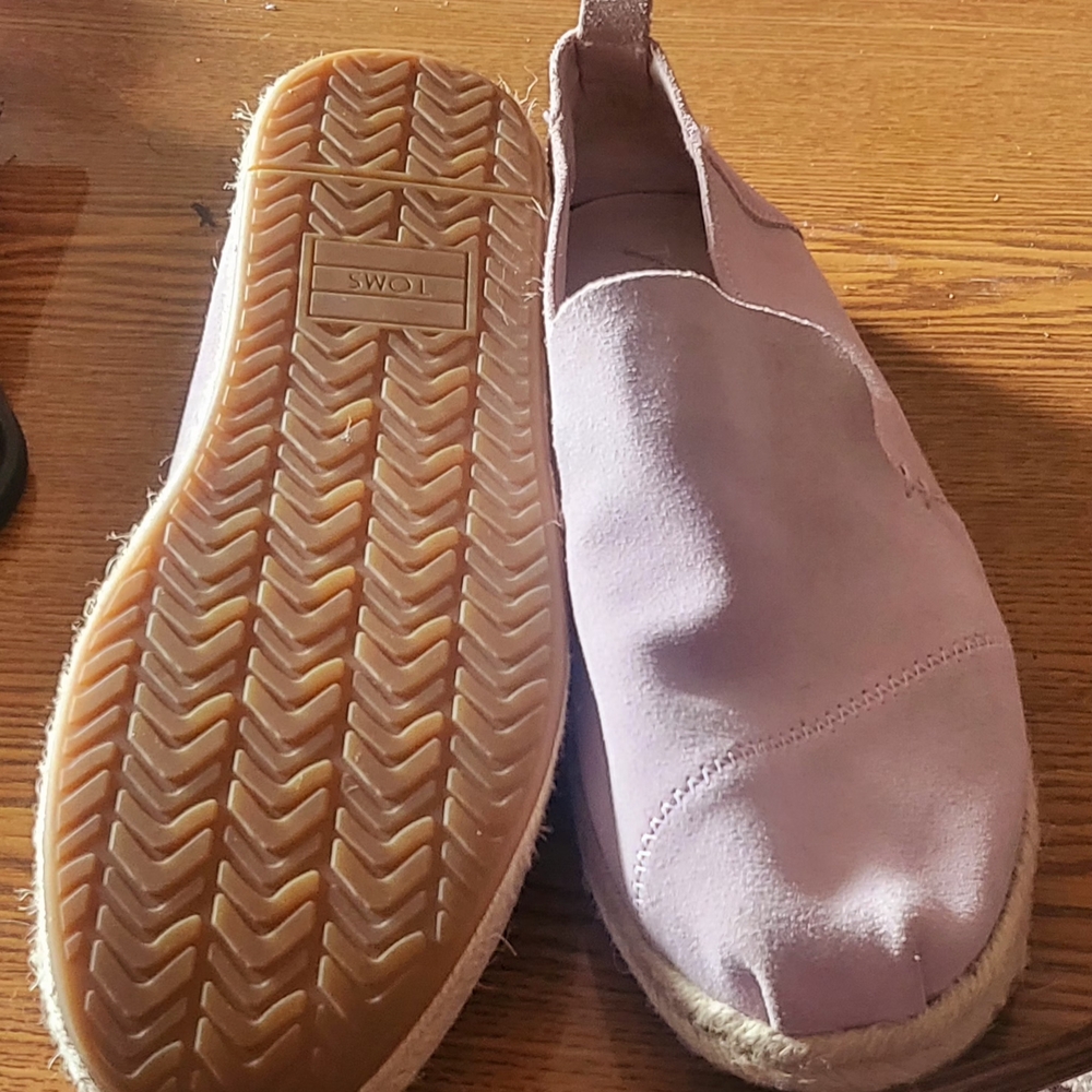 Toms Light Pink Espadrille Slip-Ons